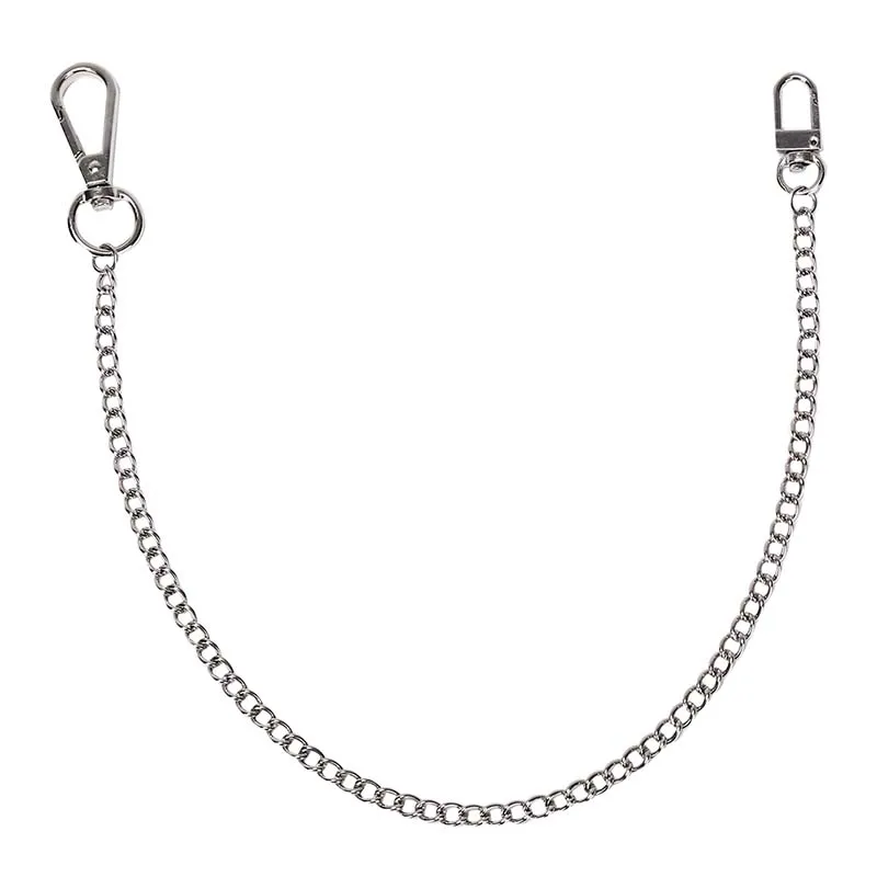 38 см панк хип хоп серебряный длинный металлический кошелек ремень брелок рок