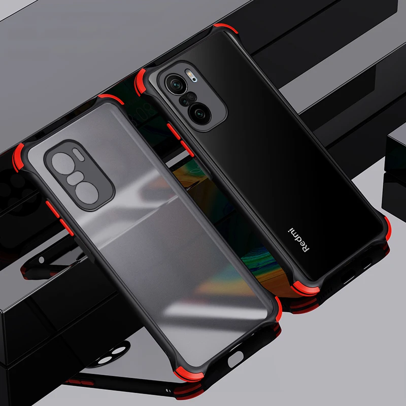 keysion matte case for redmi note 10 pro 10s 9s 9t 9a 8 7 k40 clear shockproof phone cover for xiaomi mi 11i poco x3 nfc m3 f3 free global shipping