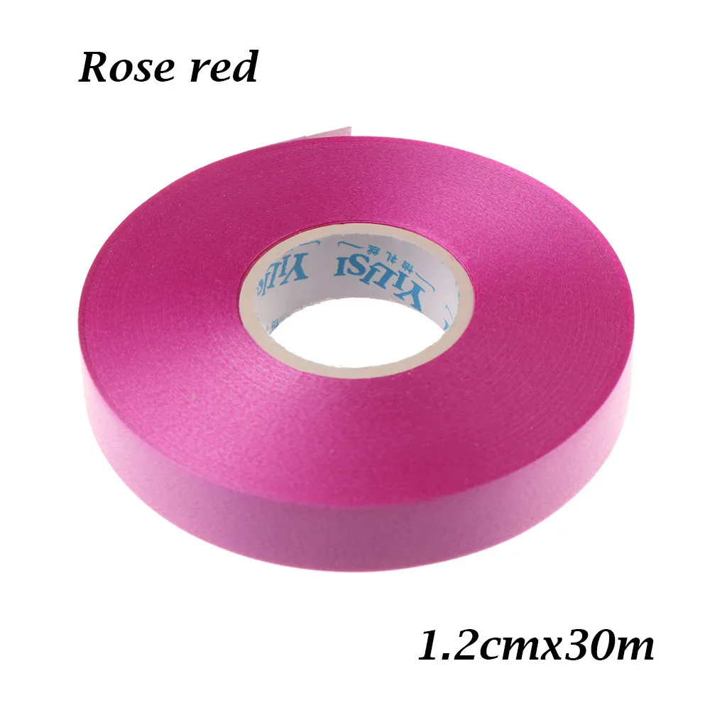 rose 30m 5/10/возможностью погружения на глубину до 30 м лента для воздушных шаров рулон фольга, латекс воздушные шары украшения Свадебные украшения подарочной коробке декора на день рождения, фестиваль, вечерние Supplie - Цвет: rose 30m