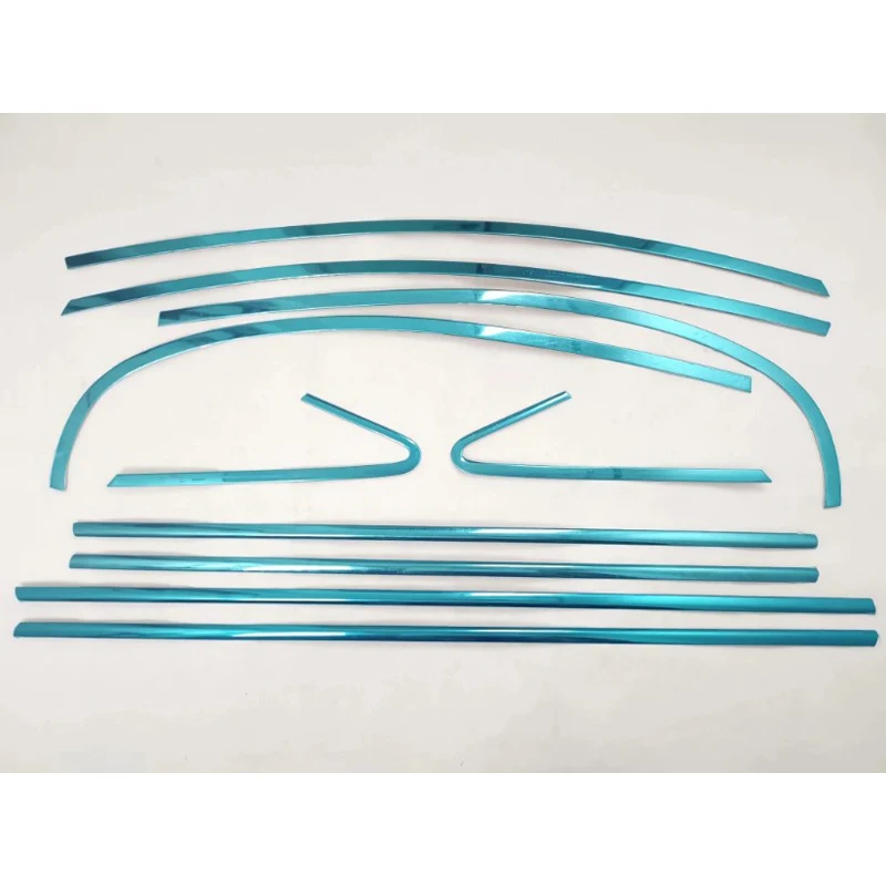 

For Honda Civic 2008-2011 18PCS Stainless Steel Car Window Trim Cover Exterior Body Decoration Car Styling Accessories