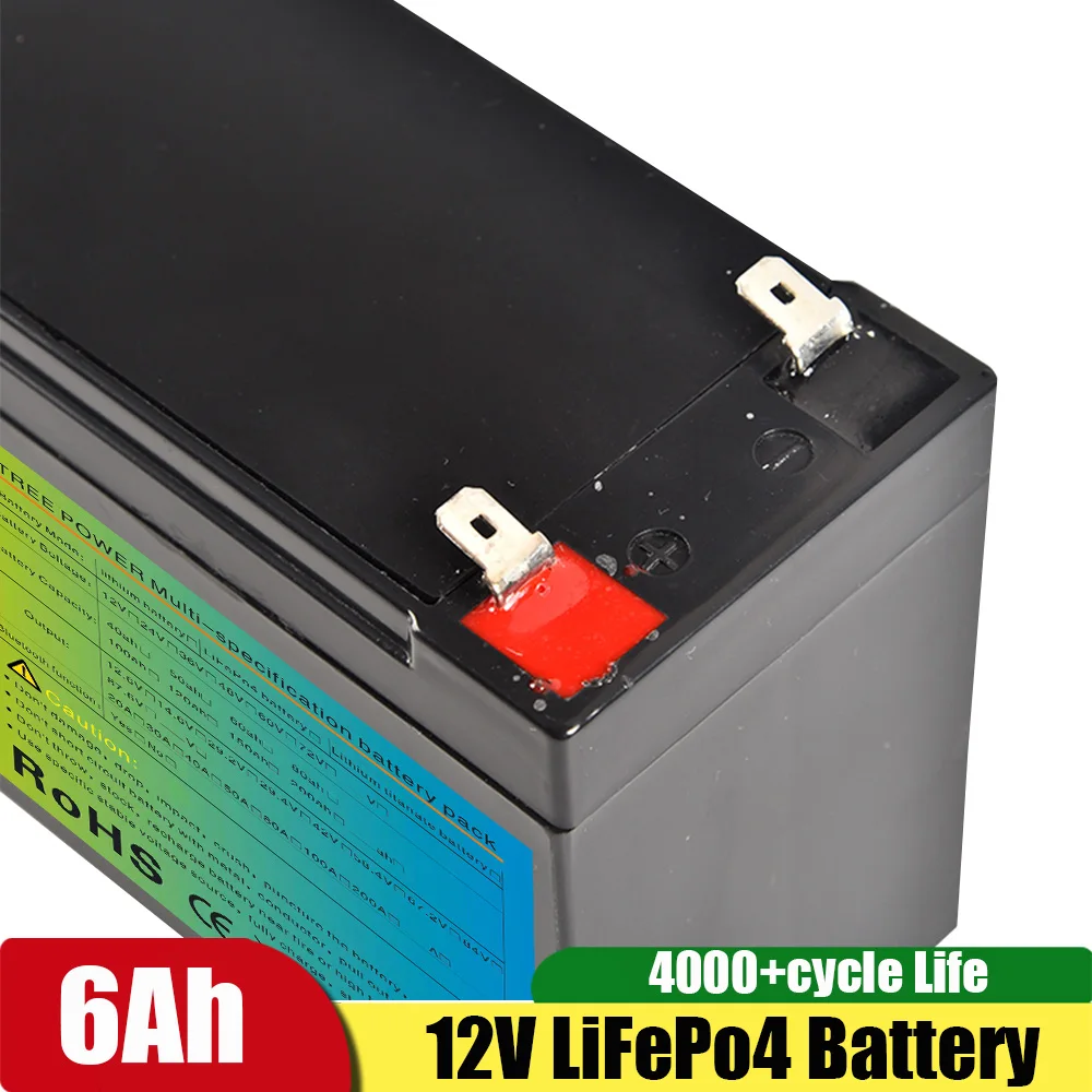 Зарядное устройство TPO LiFePo4 литий-железо-фосфатный аккумулятор 12 В 6 Ач 8 24 LiFePo для
