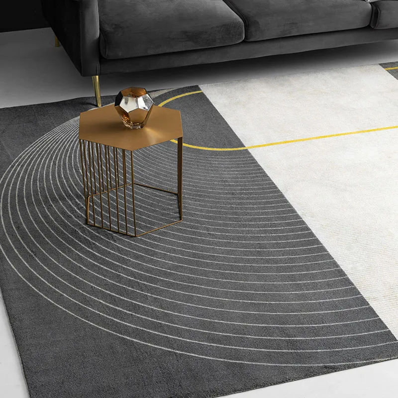 

Nordic Geometric Plush Abstract Rug and Carpets for Living Room Bedroom Floor Climbing Child Kid Baby Play Mat Bathroom Door Mat