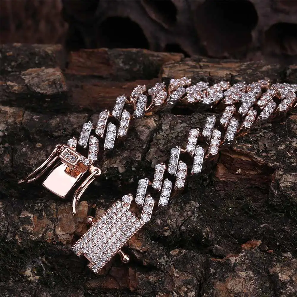 Цепочка JINAO мужская длинная с фианитом многоцветное Ожерелье В Стиле Хип-Хоп