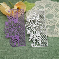 flower grid backgroud card scrapbook papercutting greeting card metal knife mold manual punch stencil handicraft cutting dies