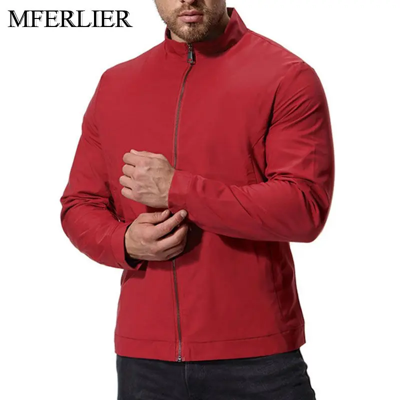 Демисезонные куртки для мужчин обхват груди 140 см 8XL 7XL 6XL 5XL Свободные