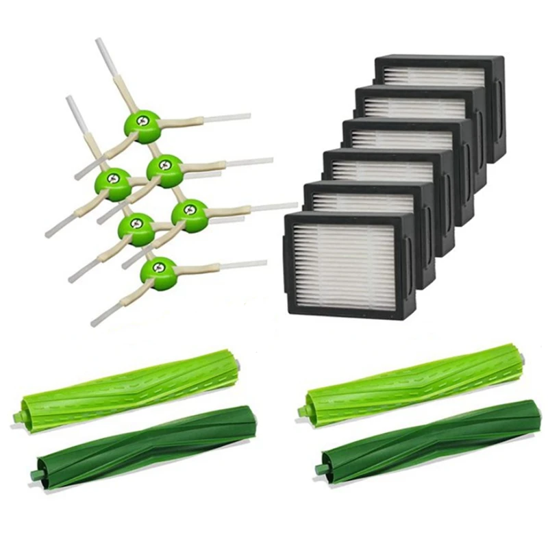 

HOT-Portable Durable Automatic Protection Side Brush&Hepa Filters&Bristle Brush,for IRobot Roomba I7 I7+/I7 Plus E5 E6 E7