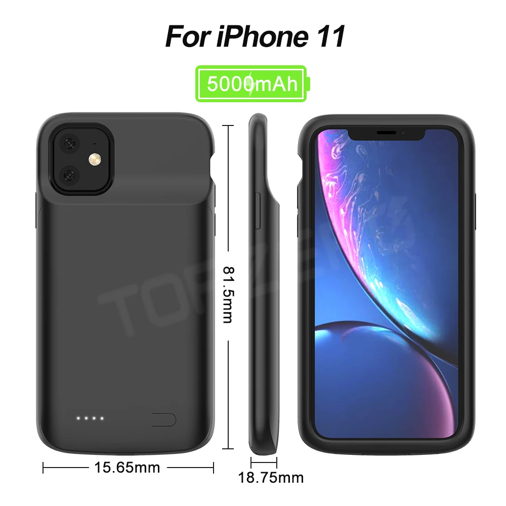 Зарядное устройство чехол для iPhone 5 5S SE 6 6S 7 8 Plus X XS XR XS MAX 11 Pro MAX Универсальное портативное зарядное устройство чехол