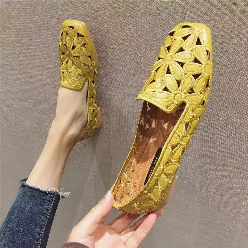 Сандалии женские без шнуровки дышащие босоножки на плоской подошве повседневная