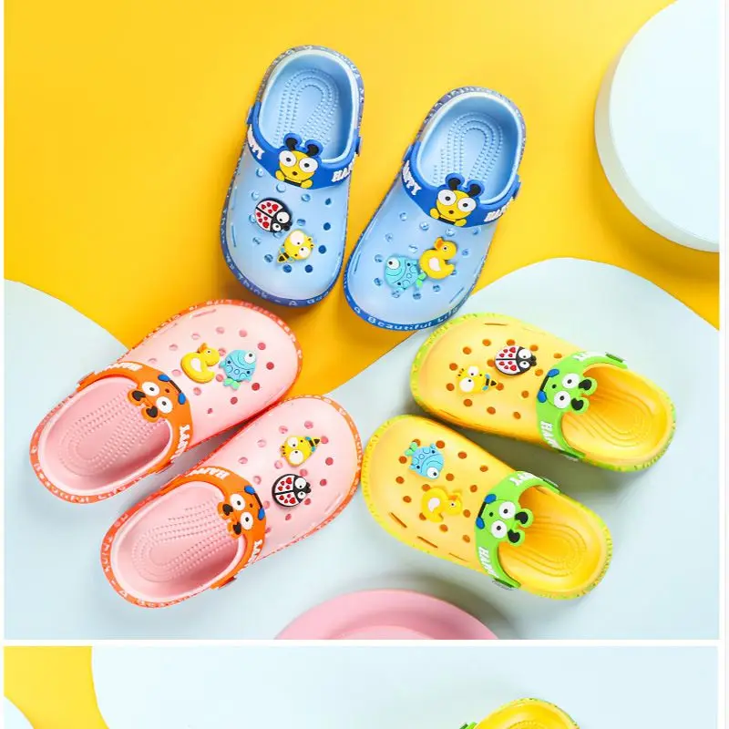 

Fashion Baby Shoes Summer Sandals Baby Boys Girls Cartoon Beach Sandals Slippers Flip Shoes Cute Animals Slippers