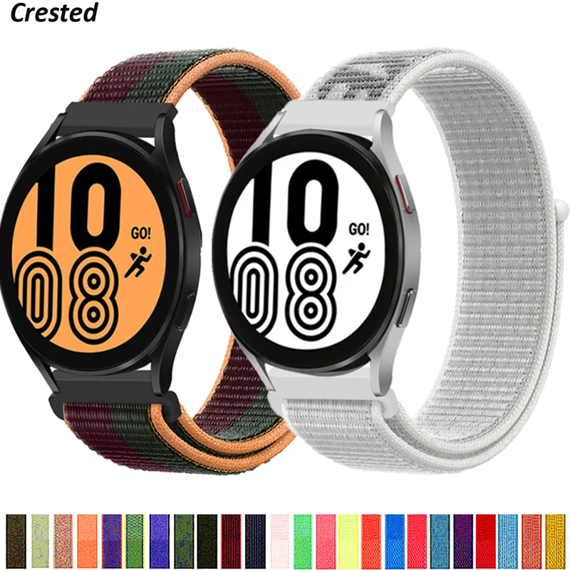 

Ремешок 20 мм/22 мм для Galaxy Watch 4/Classic/46 мм/42 мм/active, нейлоновый браслет для Samsung Gear S3 Frontier Huawei watch GT 2 3 pro