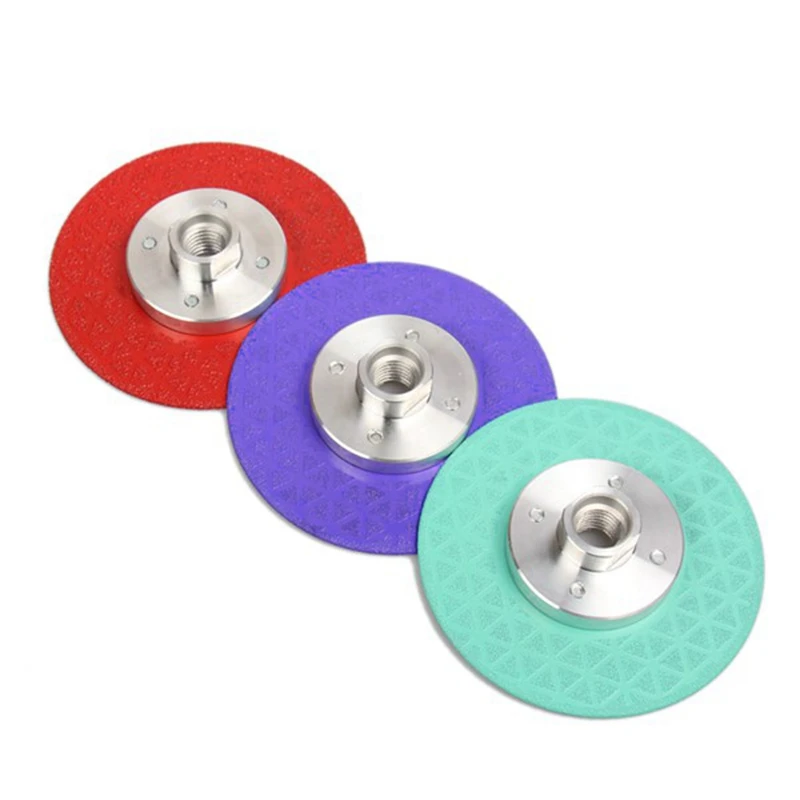 

Angle Grinder Cutter Wheel Double Sided Saw Blade M14 Vacuum Brazed Diamond Grinding Disc For Quartz Marble Ceramic Tile