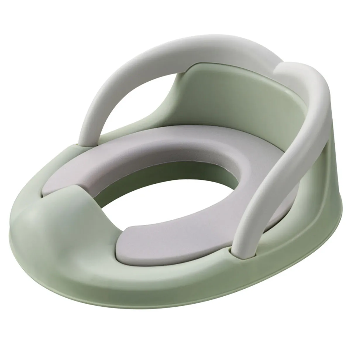 

Potty Training Seat for Kids Boys Girls Toddlers Toilet Seat for Baby with Cushion Handle and Backrest Toilet Trainer