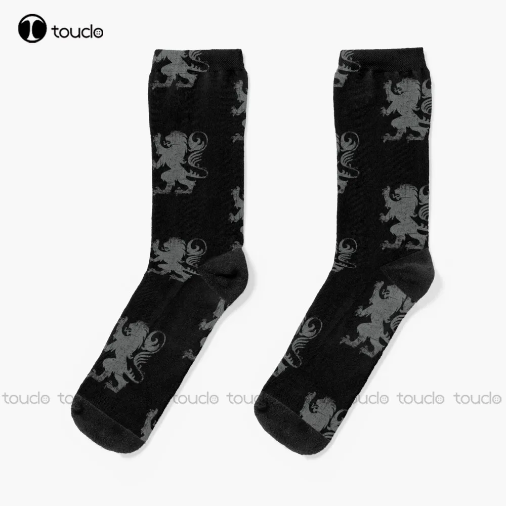 

Scottish Lion Rampant Heraldry Flag Of Scotland Socks Pink Socks Personalized Custom Unisex Adult Teen Youth Socks Funny Sock