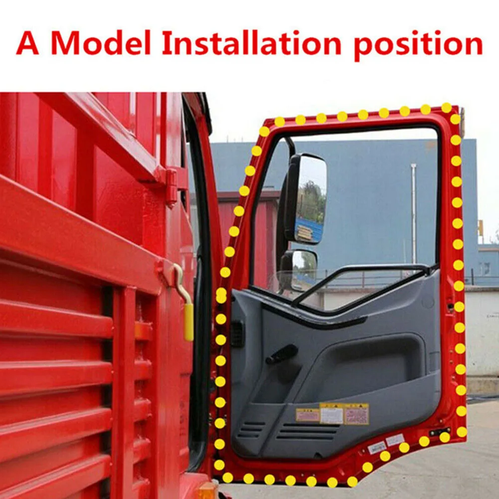 

Black Truck Seal Strip Door Lorries Moulding Rubber Triangle Universal Weather Stripping