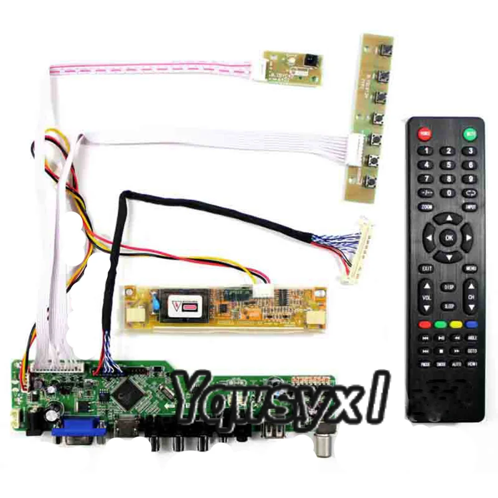 Комплект платы контроллера для ТВ + HDMI VGA AV USB ЖК-экрана |