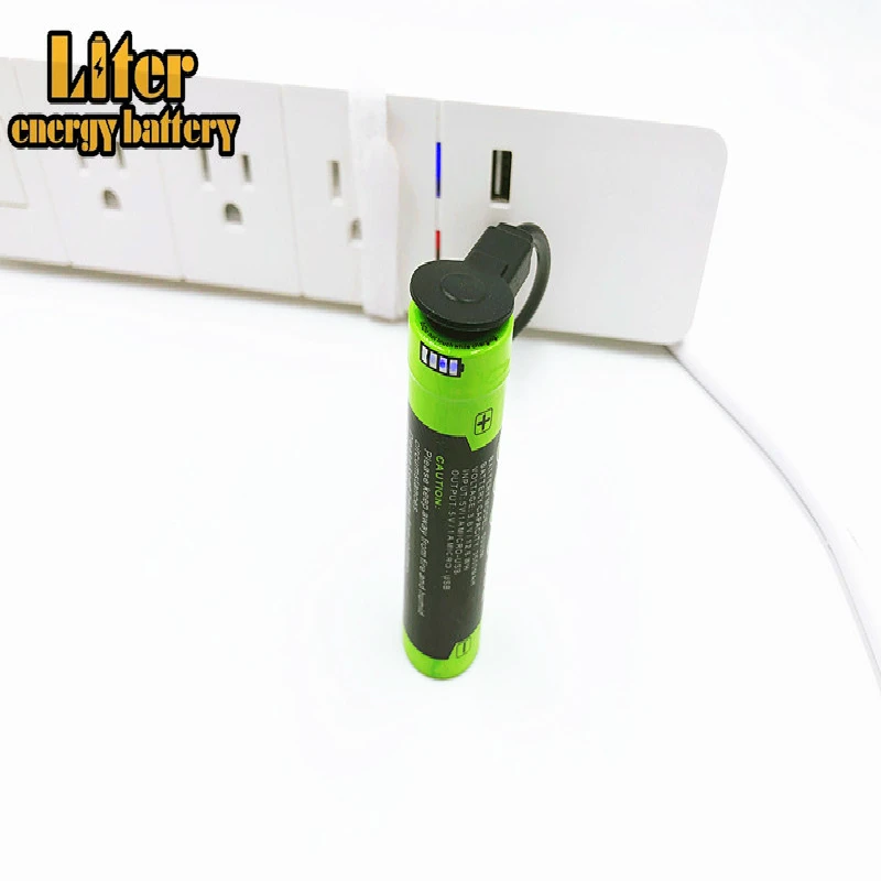 Аккумулятор 18650 3500 мАч зарядное устройство USB для фонарика электронного