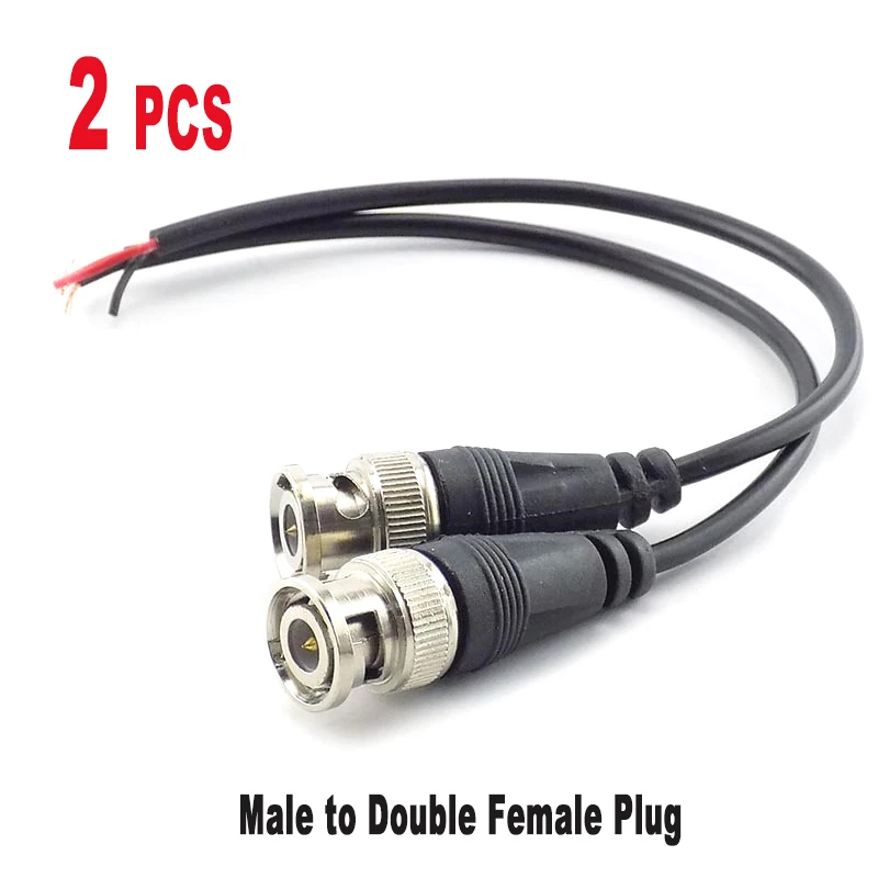 2 шт. BNC разъем постоянного тока Мощность кабель отрезок провода адаптер линии для