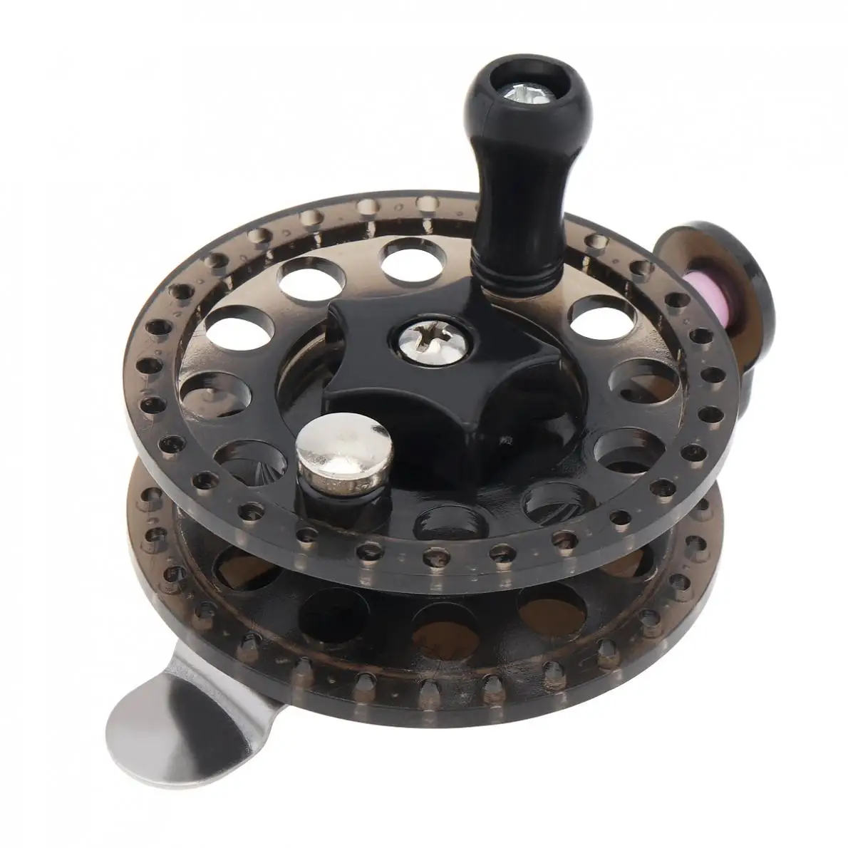 Сверхлегкая черная пластиковая катушка для ловли нахлыстом 1:1 1 шарикоподшипник