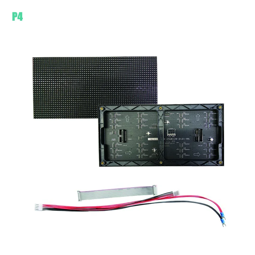 Матричная светодиодная вывеска 64x32 RGB P4 светодиодный модуль видеостена P2.5 P3 P5 P6 P8
