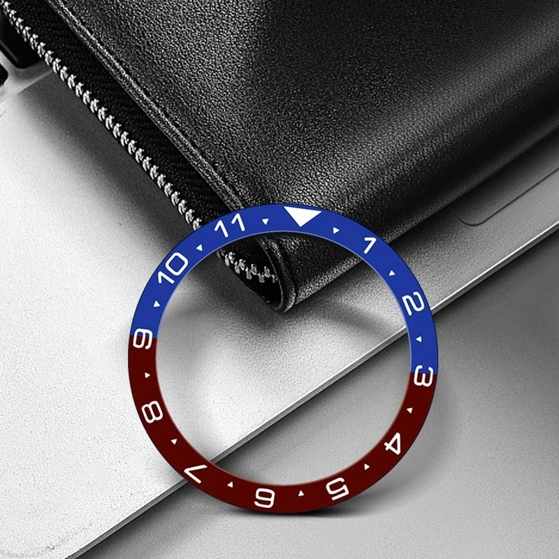 Fluorescent Scale Bezel 38mm Ceramic Insert For Seiko Dial Prospex Watch Face Watches Replace Accessories Blue Ring GMT | Наручные часы