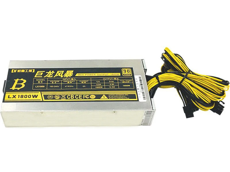 Bitmain мин PC блок питания 1800 Вт Fonte ATX Antminer S9 APW3 + 12 В 133A компьютер PSU для Asic S7 L3 Ферма