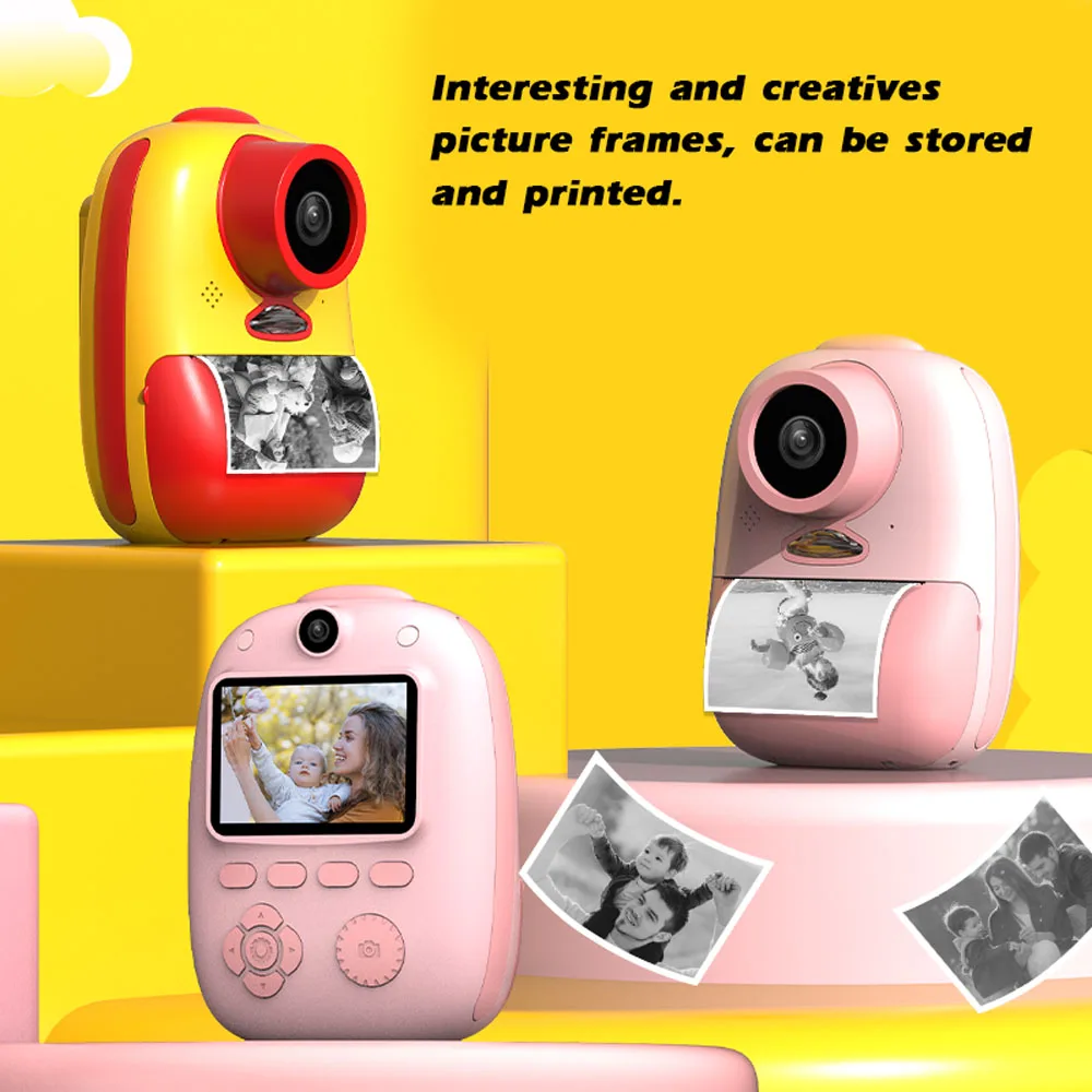 FOR Camera Printer Thermal Kids Toys Photography Polaroids Mini 2 Inch LCD Screen Digital Children | Компьютеры и офис