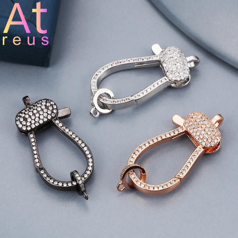 Эллиптические застежки карабины магнитные медные микрозакрепки из циркония