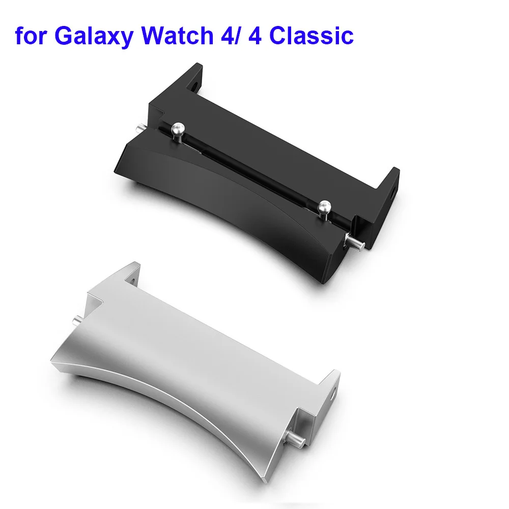 Conectores oficiales para Galaxy Watch 4, adaptadores de correa, cabeza de Metal para Samsung Galaxy Watch 4, adaptador clásico de acero inoxidable