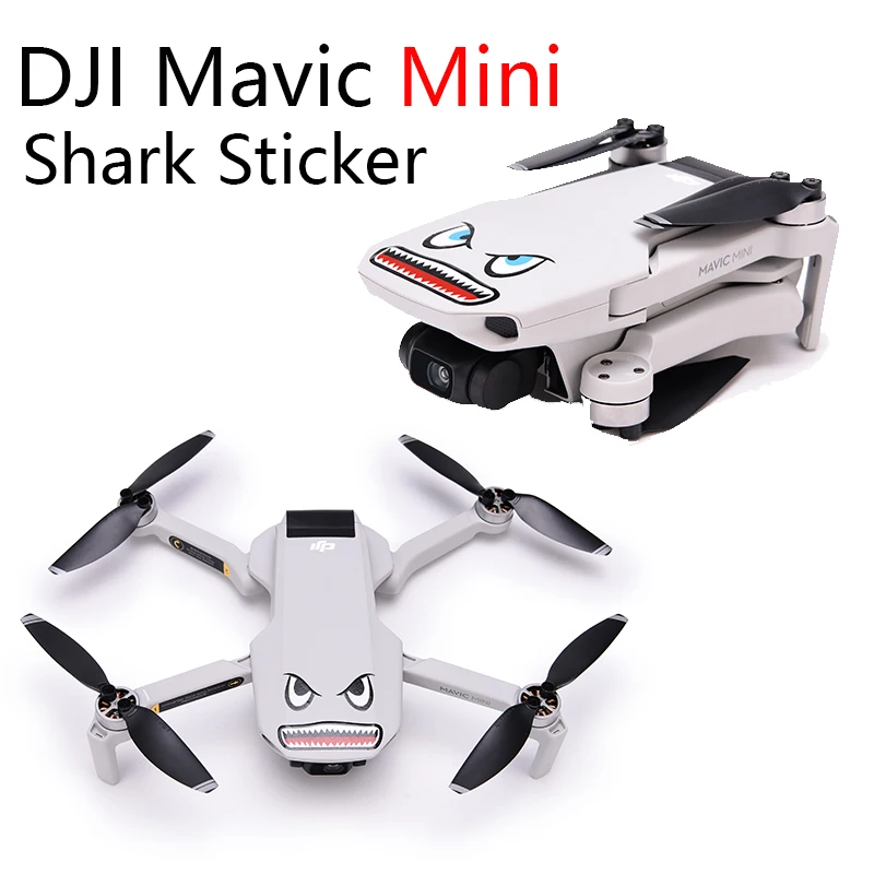 

Mavic Mini Shark Sticker Drone Body Sticker Aircraft Adhesive Decals Skin for DJI Mavic Air 2S/Mini 2/Mini/Spark Accessories