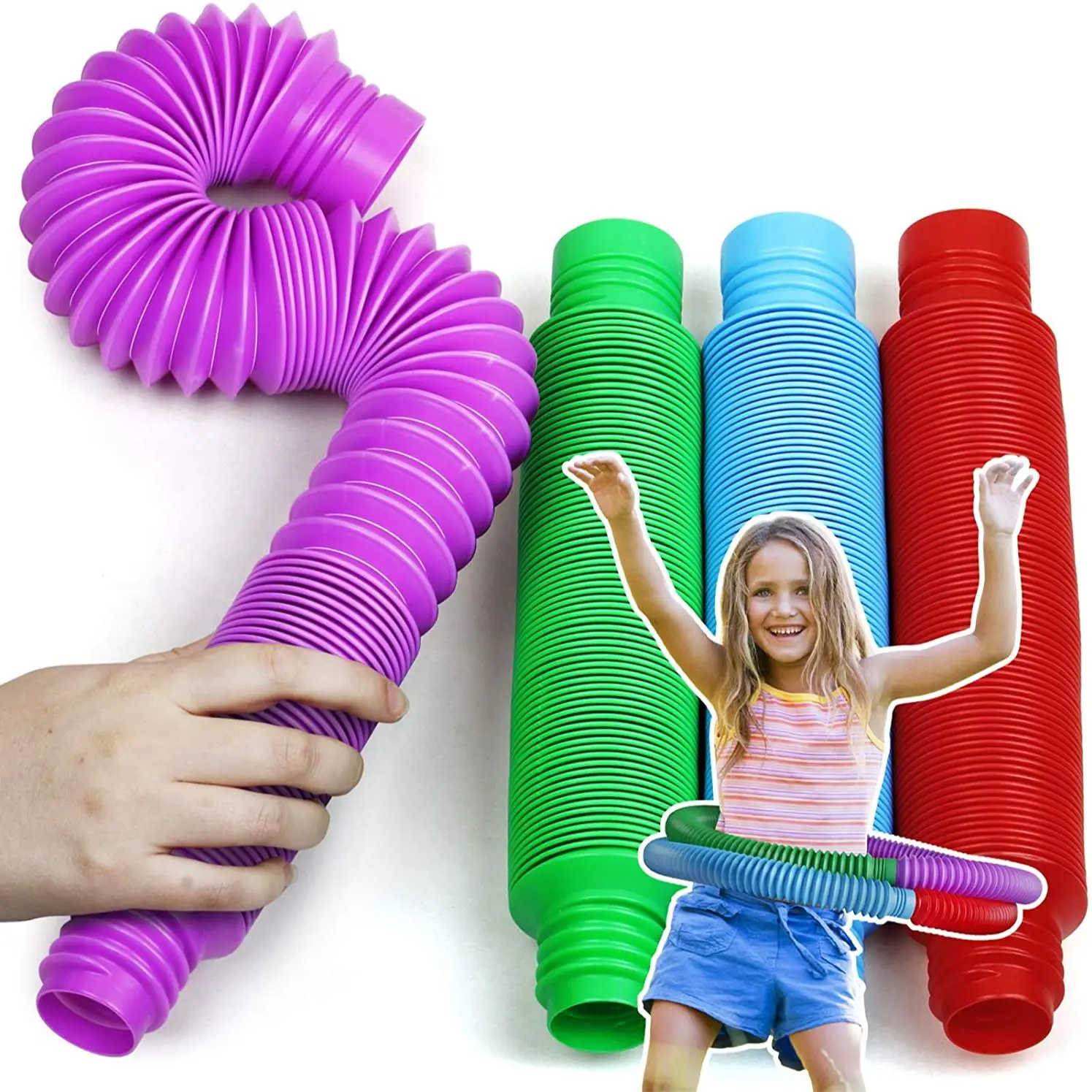 Трубки сенсорные игрушки для детей трубка игрушки-антистресс снятие стресса