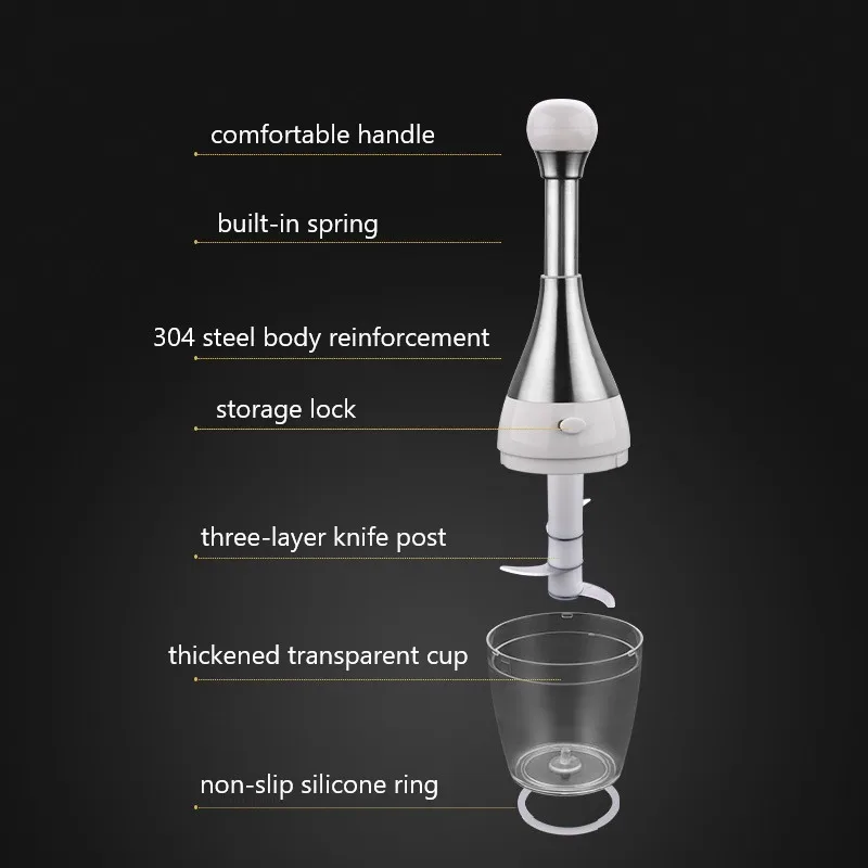 

304 Stainless Steel Vegetable Cutter Thickened Steel Knife Multifunctional Veggie Chopper Pounding Garlic Kitchen Accessories