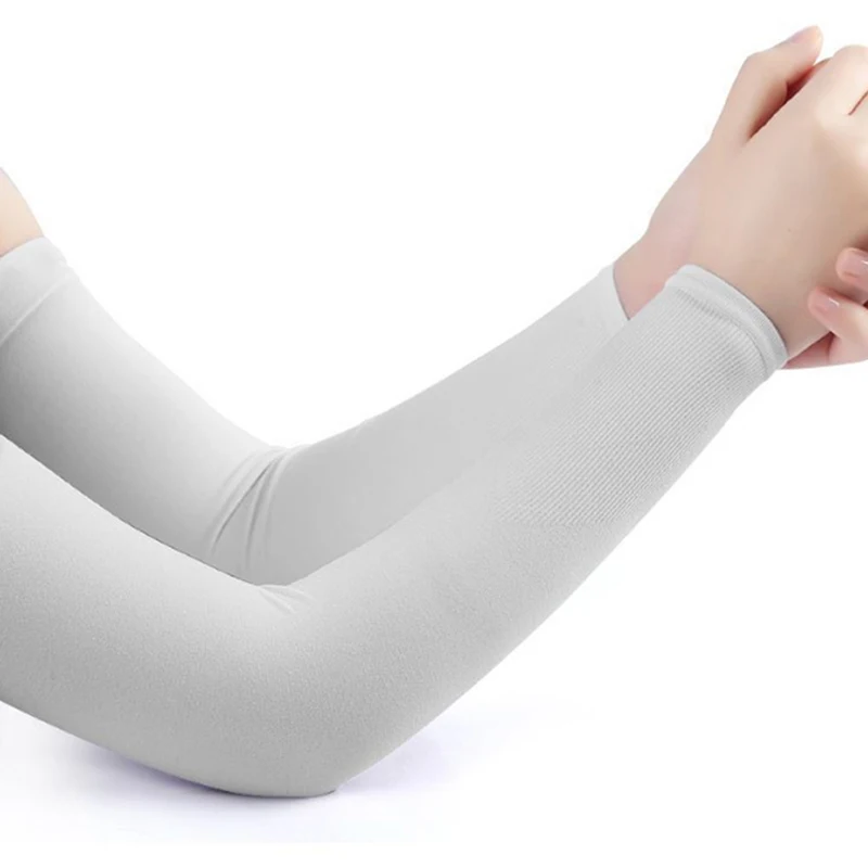 

Ice Silk Sleeve Sunscreen Cuff Arm Sleeves Uv Sun Protect Anti-Slip Summer Men Women Gloves Outdoor Riding New