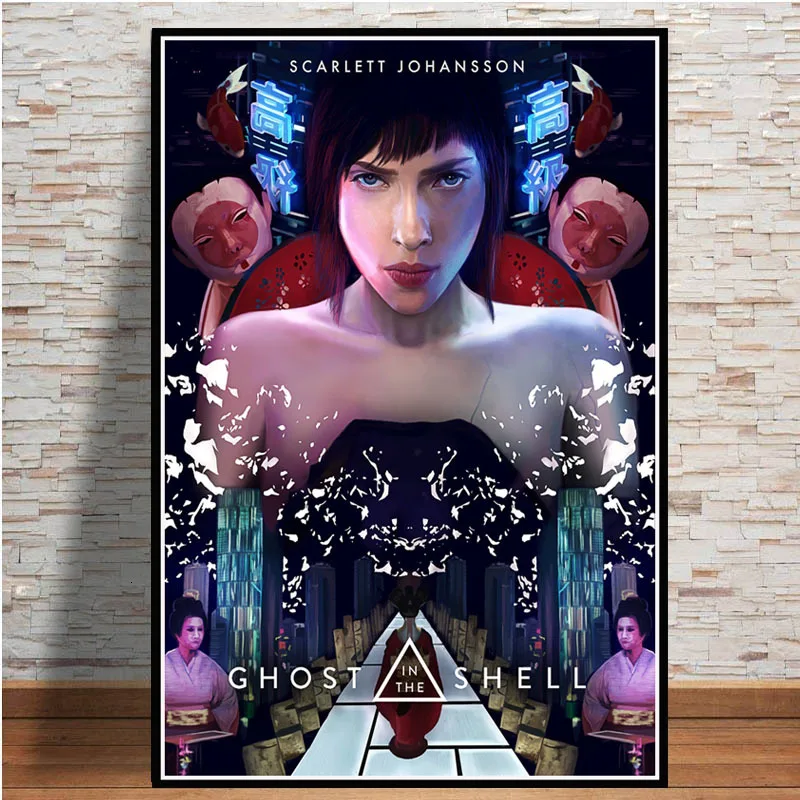 10 Poster And Prints Hot Ghost In The Shell Fight Police Japan Anime Art Paintings Canvas Wall Pictures For Living Room Home Decor - Цвет: 10