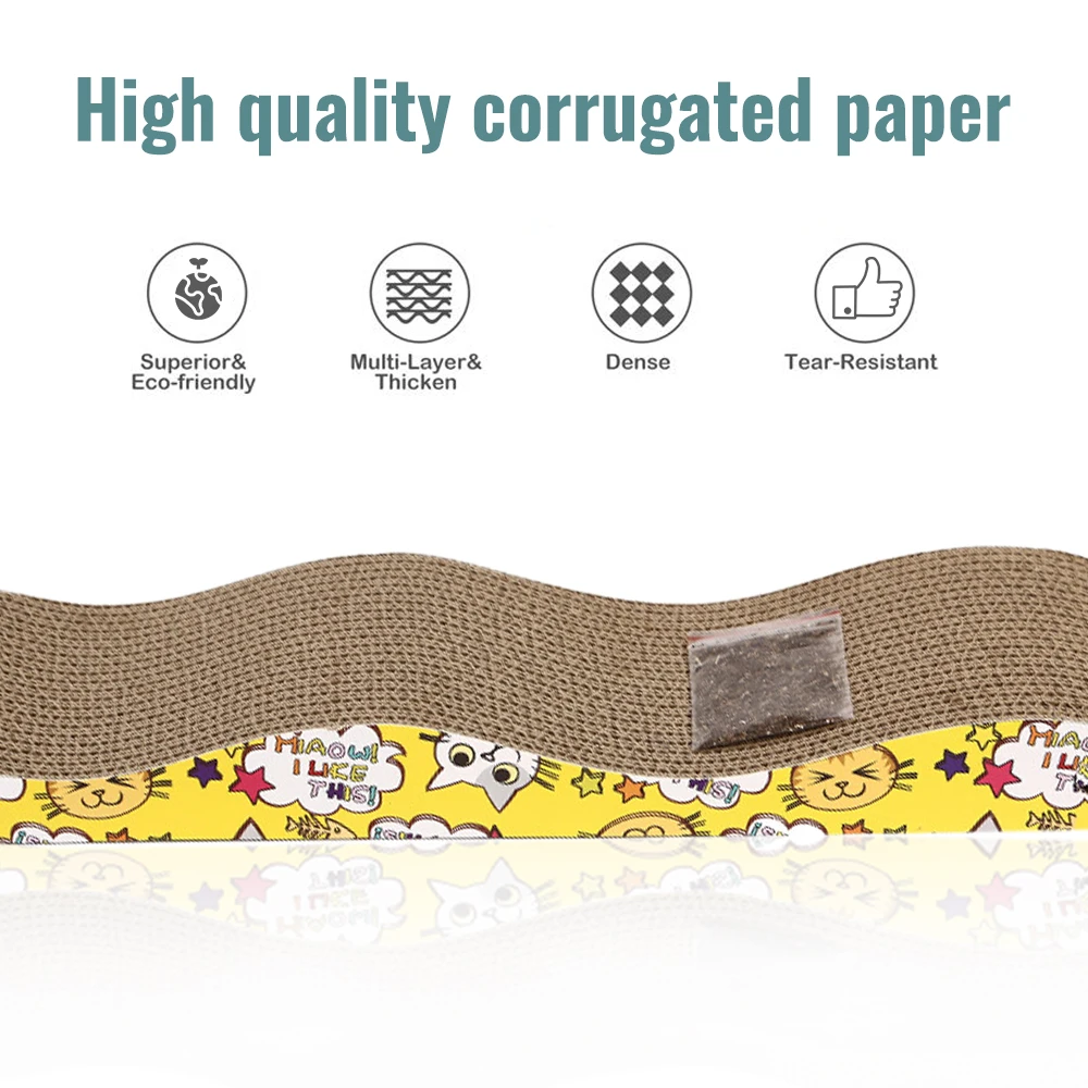 Corrugated Paper Pet Cat Scratcher Game Scratching Accessories Pets Products Board For House Toy | Дом и сад