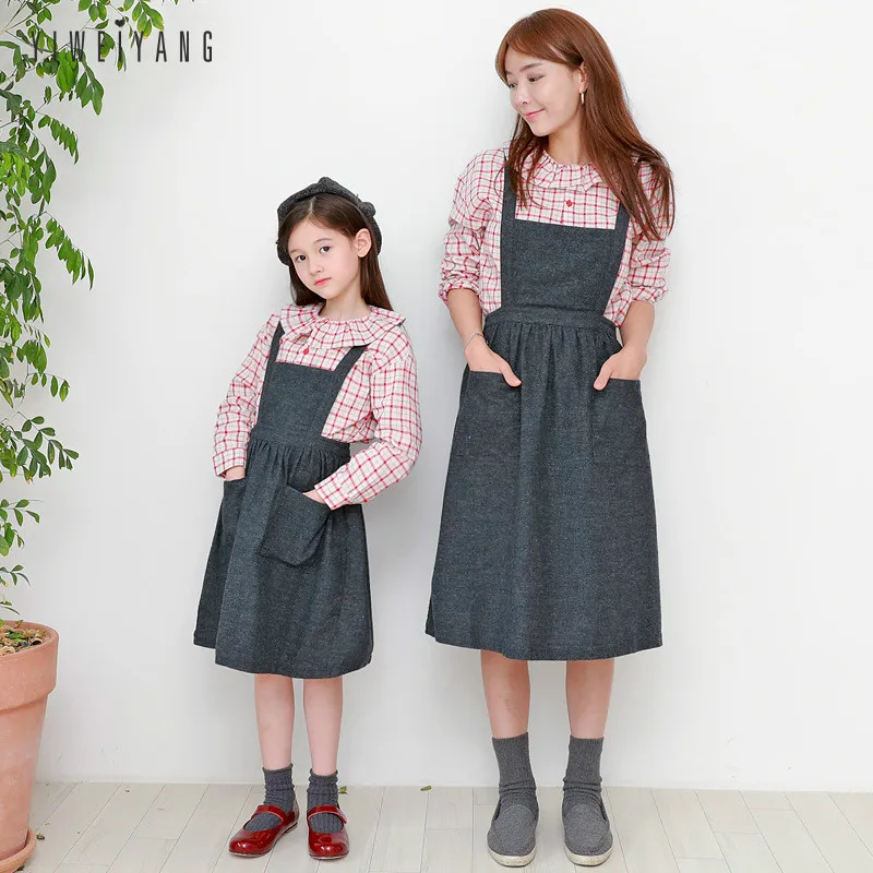 Новая осенняя одежда для девочек-подростков Клетчатая блуза с длинными рукавами