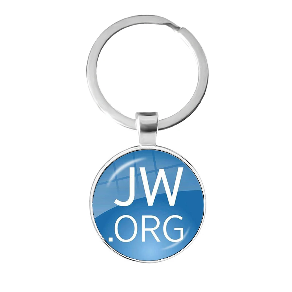Брелок JW.org художественное изображение свидетелей иевы стеклянный кабошон 25 мм