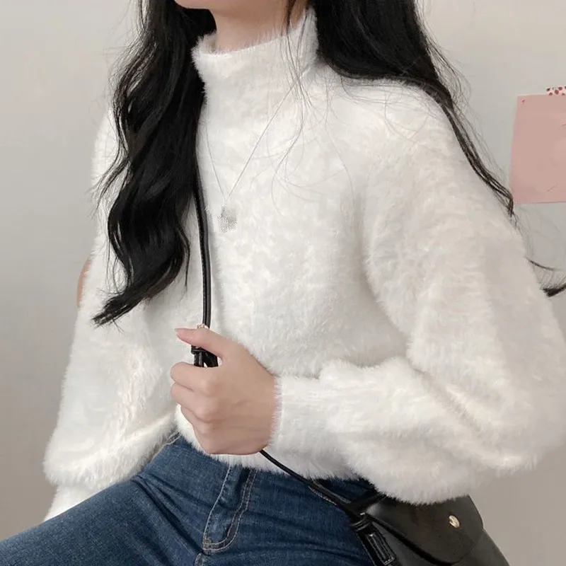 RICININA зимний свитер для женщин шерстяные Джемперы девушек с длинным рукавом