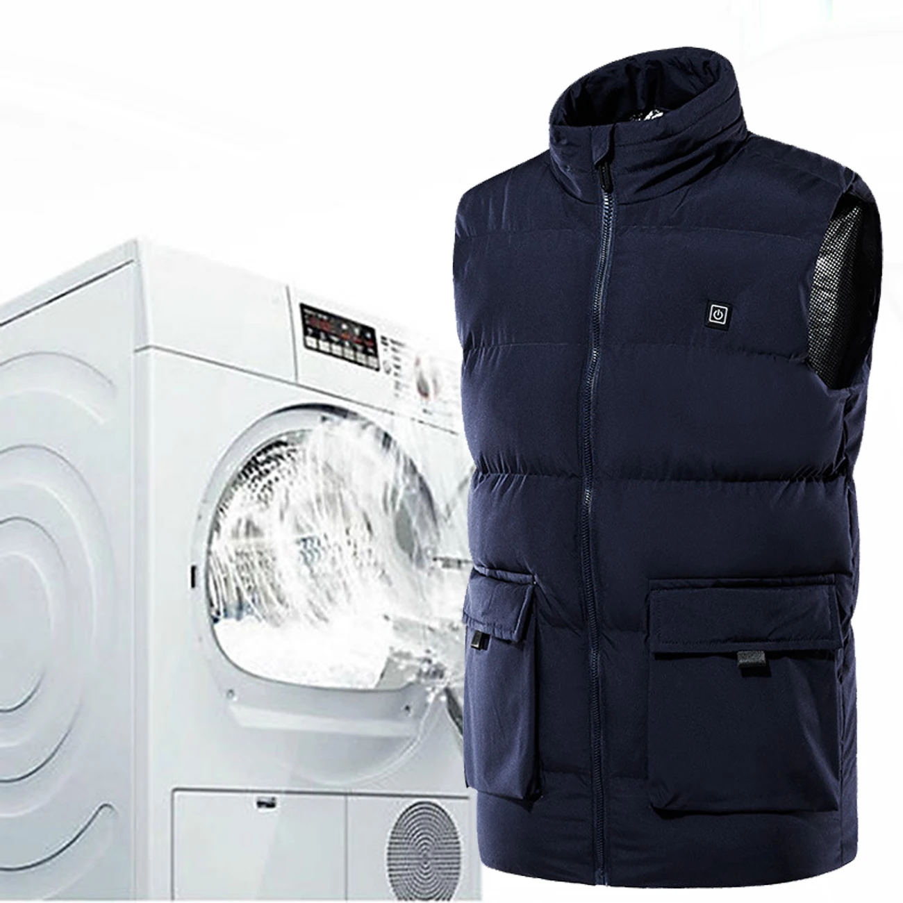 

Heating Vest 4 Areas USB Infrared Electric Flexible Thermal Winter Jacket Smart Heated Vest for Men Women Outdoor Thick inside