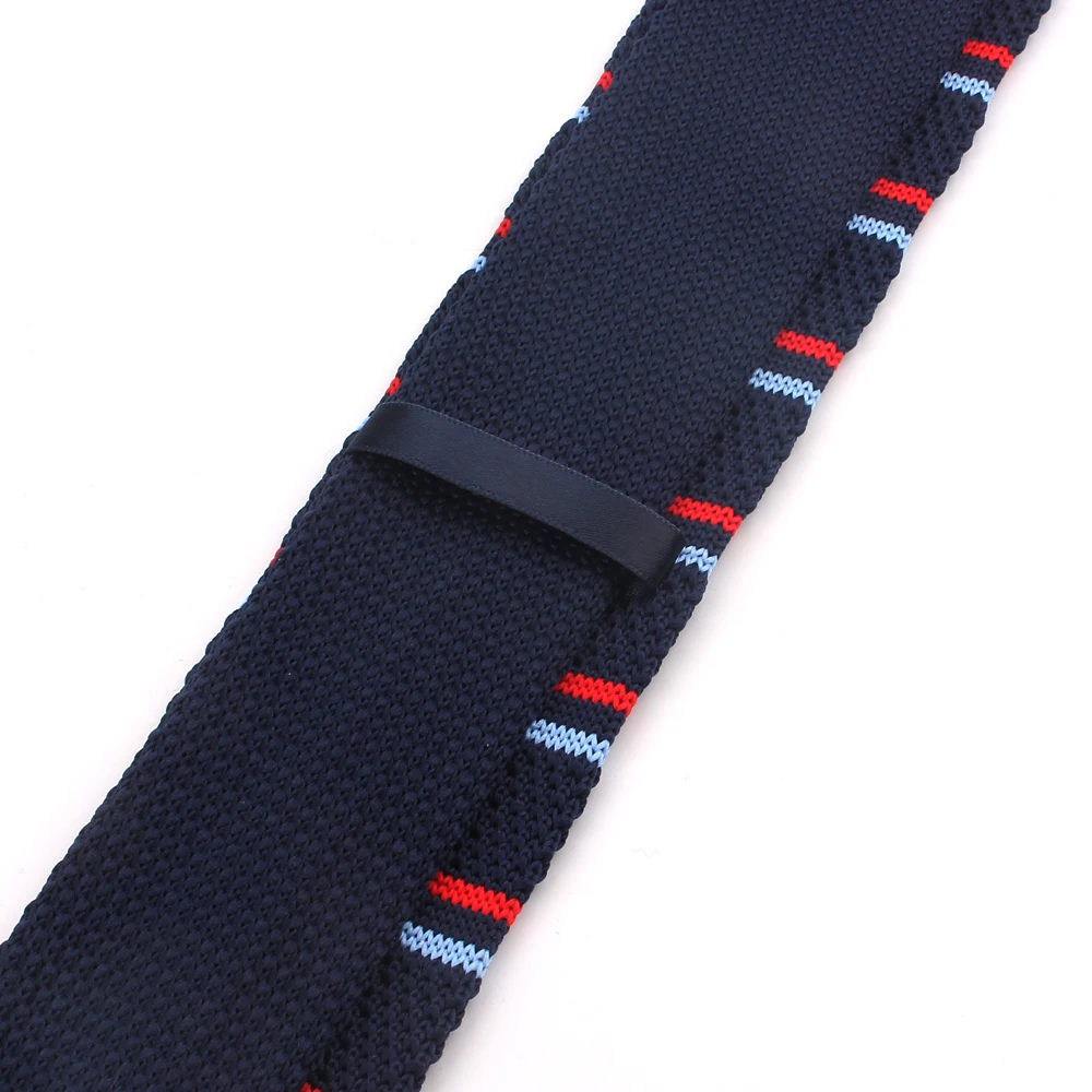 Новый тонкий вязаный мужской галстук классический для бизнеса Тонкий полосатый