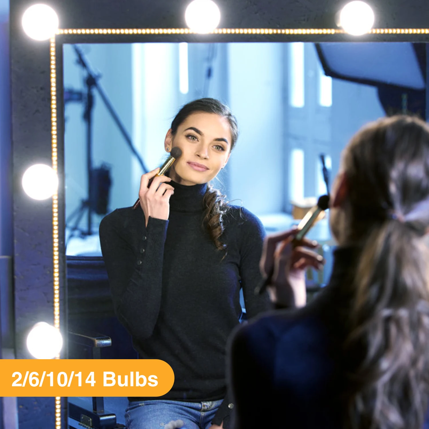 Светодиодная лампа для зеркала макияжа комплект из 2/6/10 лампочек с регулируемой