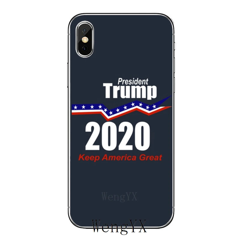 Чехол для iPhone 11 pro XR X XS Max 8 7 6s plus SE 5s 5c iPod Touch 5 6 форма корпуса Президент Трамп 2020 |