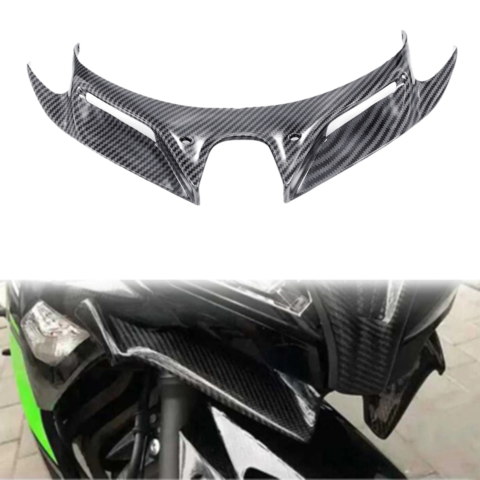 

Motorcycle Front Aerodynamic Winglet Protection for Kawasaki 250 400