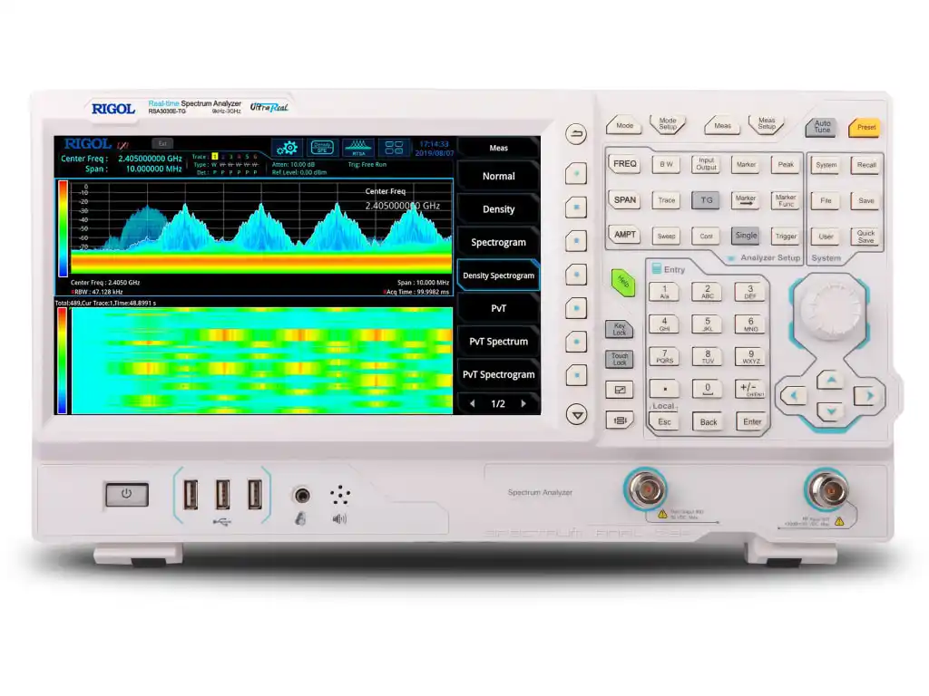 

Rigol RSA3015E - 1.5 GHz Real Time Spectrum Analyzer (without Tracking Generator)