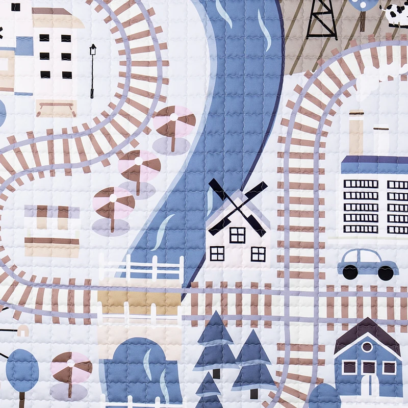 Детский игровой коврик мультяшный ковер детский одеяло антискип напольный в