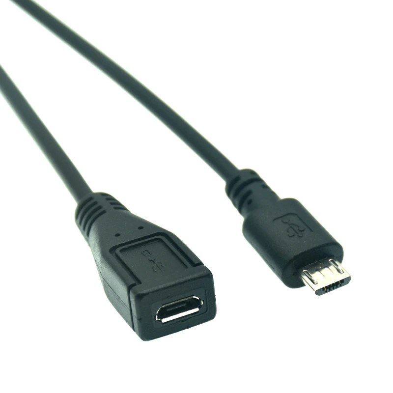 Высококачественный удлинитель с длинным штекером 1 м Micro USB 2 0 B 5 контактов штекер