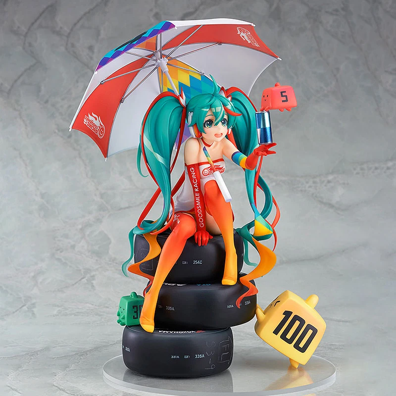 Original Anime Kawaii Figures Hatsune Miku GSC Racing Miku 2016 ver. 23cm PVC Action Collection Decration Model Kids Toys Gifts