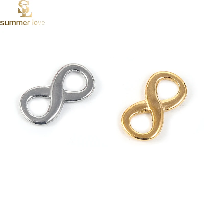 10 шт./лот оптовая продажа шармы в форме бесконечности для изготовления ювелирных