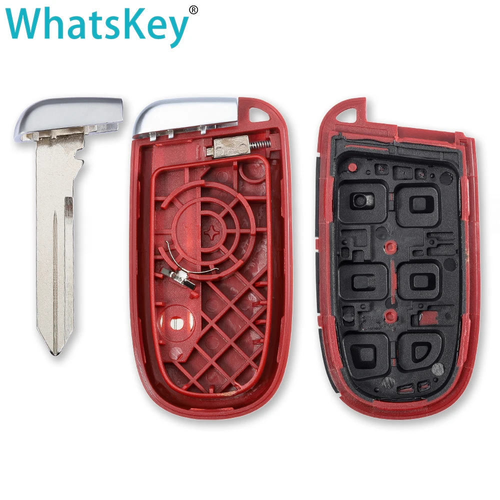 whatskey 5 button replacement car keyless smart key shell for dodge charger challenger for jeep grand cherokee for chrysler 300c free global shipping