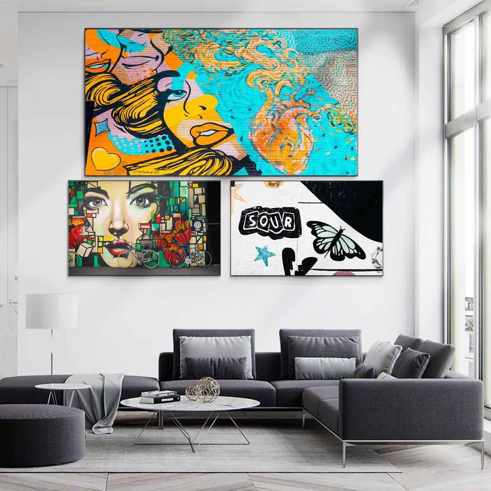 Граффити Искусство Настенная живопись уличная культура холст слон белка бабочка