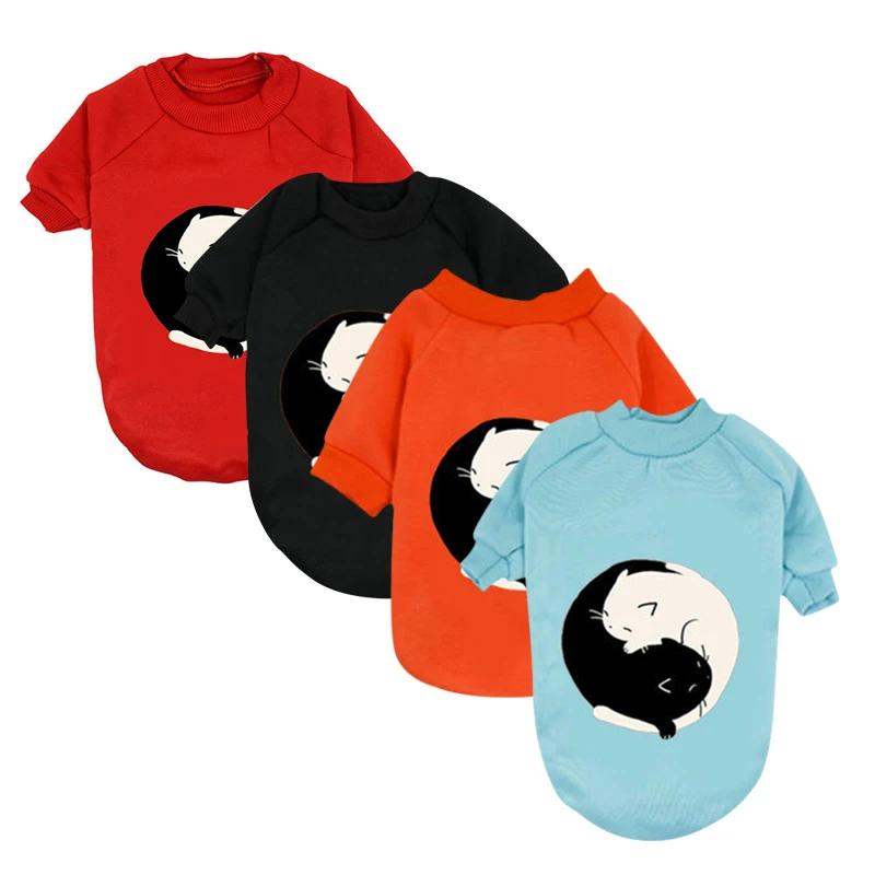 Толстовка с капюшоном для собак из мультфильма зимняя одежда пальто куртка